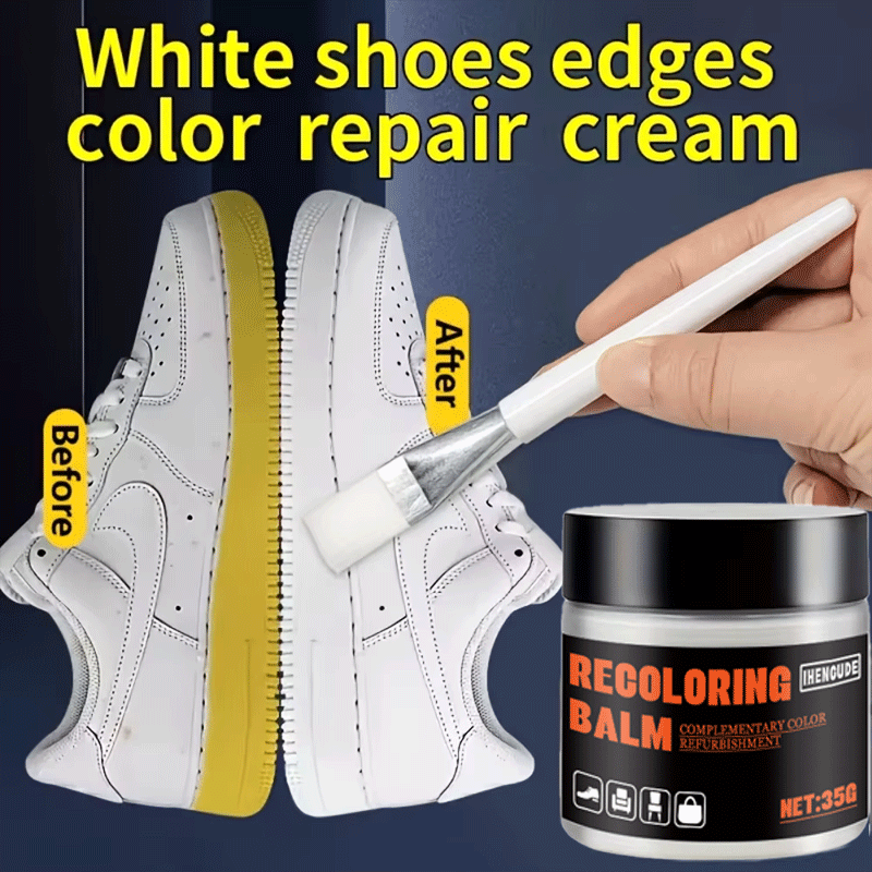 Sneaker Cleaner - Leather Shoe White Recolor Paste 35g