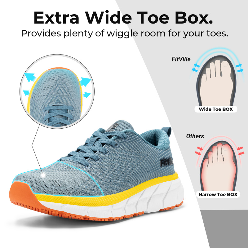 FitVille Wide Toe Box Men'S Sh - Sneaker Box review and price