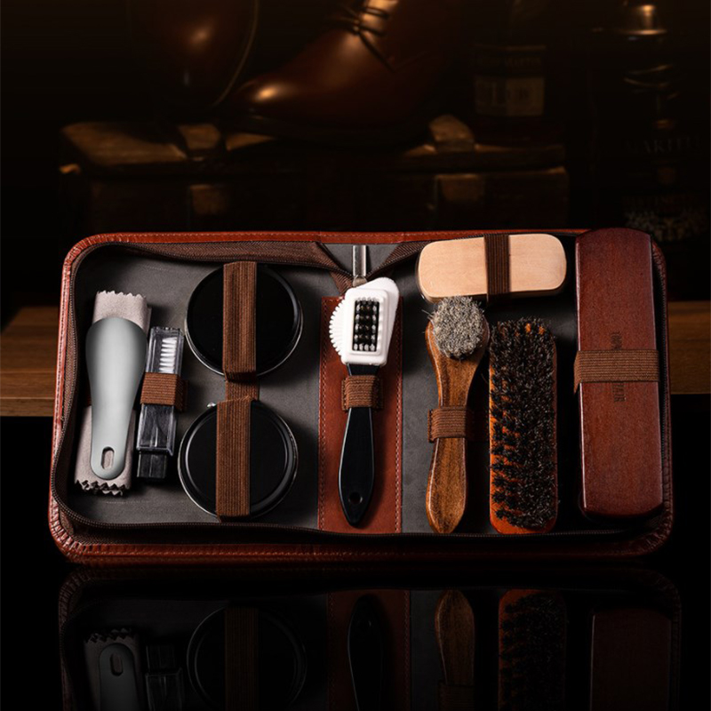 HorseHair Shoe Brush Set Leath - Leather Shoe Polish review and price
